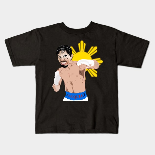 Manny Pacman Pacquiao Kids T-Shirt by ajrocks